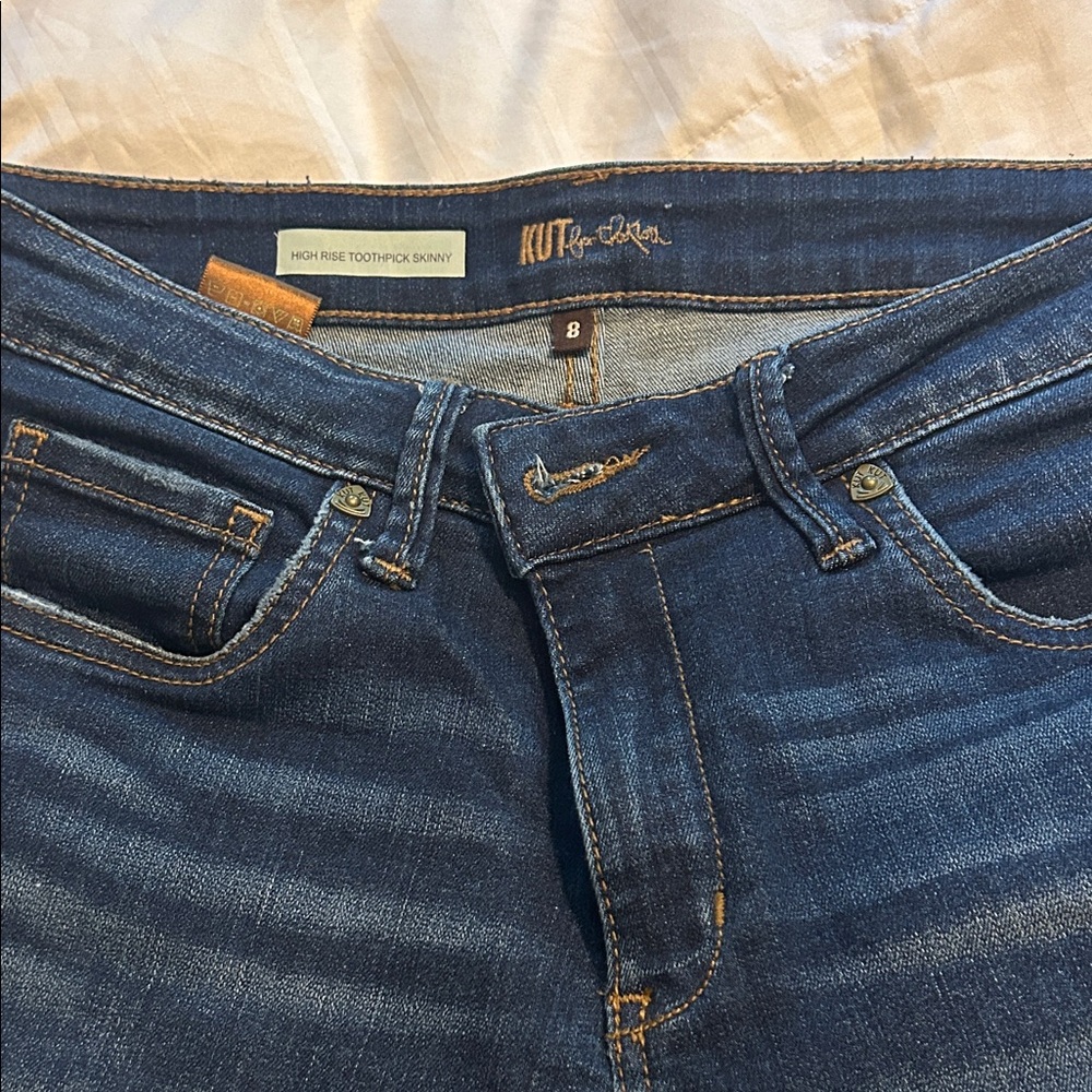 Kut from the Kloth Indigo High-Rise Skinny Jeans